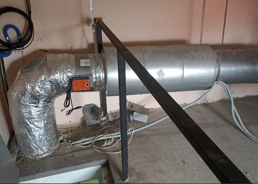 Выполнены работы по замене вышедших из строя противопожарных клапанов в БЦ Выполнены работы по замене вышедших из строя противопожарных клапанов в БЦ