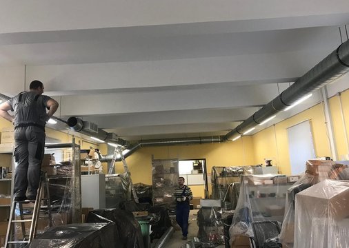 Приточно-вытяжная вентиляция на производстве электронных компонентов Приточно-вытяжная вентиляция на производстве электронных компонентов